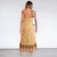 Bohemia Summer Street Wear Resort Wear Floral Candy Pink Maxi Dresses 2021 Spaghetti Straps Sleeveless Backless Ankle Length