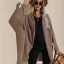 Tomber Hiver Noire Couleur Unie Tricot Vêtement de rue Chandails Manteaux & Vestes 2021 Coton Ample Manches Longues