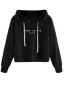 Comfortable Casual Fall Winter Regular Letter Graphic White Hooded Sweatshirts 2021 Cotton Long Sleeve Women's Tops