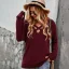 Sexy Fall Winter Beige Street Wear Sweaters 2021 Cotton V-Neck Regular Long Sleeve Women Tops