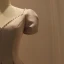 Vintage / Retro Dusky Pink Prom Dresses 2021 A-Line / Princess V-Neck Pearl Rhinestone Short Sleeve Backless Floor-Length / Long Prom Formal Dresses