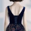 Elegant Royal Blue Prom Dresses 2020 A-Line / Princess Suede V-Neck Sequins Sleeveless Backless Floor-Length / Long Formal Dresses