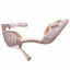 Scintillantes Argenté Demoiselle D'honneur Mariage Talons Hauts 2019 Faux Diamant Paillettes Bride Cheville 8 cm Talons Aiguilles À Bout Pointu Chaussure De Mariée