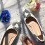 Chic / Beautiful White Wedding Bridesmaid Pumps 2019 Lace Rhinestone 7 cm Stiletto Heels Pointed Toe Womens Shoes