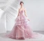 Schöne Pink Abendkleider 2020 Ballkleid Wildleder Spaghettiträger Perle Strass Schleife Stoffgürtel Ärmellos Rückenfreies Kapelle-Schleppe Fallende Rüsche Festliche Kleider
