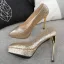 Glitter Candy Roze Avond Pumps 2019 Pailletten 12 cm Naaldhakken / Stiletto Spitse Neus Pumps