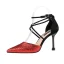 Chic / Beautiful Silver Prom Womens Shoes 2020 Sequins X-Strap 9 cm Stiletto Heels Pointed Toe High Heels