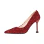 Scintillantes Or Rose Soirée Escarpins 2020 Paillettes 9 cm Talons Aiguilles À Bout Pointu Escarpins