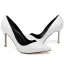 Chic Noire OL Escarpins 2020 Cuir 8 cm Talons Aiguilles À Bout Pointu Escarpins