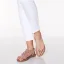 Bohême Plage Argenté Plate Chaussures Femmes 2020 Daim Faux Diamant T-Strap Pantoufle & Tongs