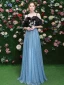 Chic / Belle Noire Robe De Soirée 2020 Princesse Bretelles Spaghetti Paillettes En Dentelle Fleur Manches Courtes Dos Nu Longue Robe De Ceremonie