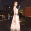Sparkly Champagne Evening Dresses  2020 A-Line / Princess High Neck Beading Sequins 1/2 Sleeves Floor-Length / Long Formal Dresses