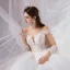 Charmant Ivoire Robe De Mariée 2020 Princesse Encolure Dégagée Perlage Perle Paillettes En Dentelle Fleur Manches Longues Cathedral Train