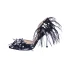 Charmant Schwarz Abend Damenschuhe 2020 Feder Perlenstickerei Strass Pailletten Perle 9 cm Stilettos Spitzschuh Hochhackige