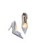 Scintillantes Argenté Soirée Glitter Escarpins 2020 Cuir Faux Diamant Paillettes Noeud 7 cm Talons Aiguilles À Bout Pointu Escarpins