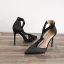 Schlicht Schwarz Abend Hochhackige 2020 Satin 10 cm Stilettos Spitzschuh Damenschuhe