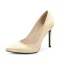 Enkla Röd Kontors Pumps 2020 Satin 11 cm Stilettklackar Spetsiga Pumps