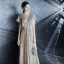 Scintillantes Doré Robe De Soirée 2020 Princesse Encolure Dégagée Paillettes Manches Courtes Dos Nu Longue Robe De Ceremonie