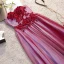 Chic Bordeaux Robe De Soirée 2020 Princesse Bustier Cristal Appliques En Dentelle Fleur Sans Manches Dos Nu Longue Robe De Ceremonie