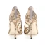 Chic / Beautiful Nude Wedding Shoes 2018 Lace Flower Pierced 10 cm Stiletto Heels Pointed Toe Wedding High Heels