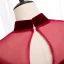 Elegant Red Evening Dresses  2020 A-Line / Princess High Neck Suede 3/4 Sleeve Backless Floor-Length / Long Formal Dresses