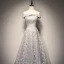 Chic / Beautiful Grey Prom Dresses 2018 A-Line / Princess Star Beading Off-The-Shoulder Backless Sleeveless Floor-Length / Long Formal Dresses