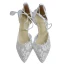 Edles Ivory / Creme Handgefertigt Durchsichtige Brautschuhe 2020 Leder Perle Strass Spitze 6 cm Stilettos Spitzschuh Hochzeit Hochhackige