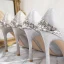 Charming Silver Glitter Wedding Shoes 2020 Rhinestone 10 cm Stiletto Heels Pointed Toe Wedding Pumps