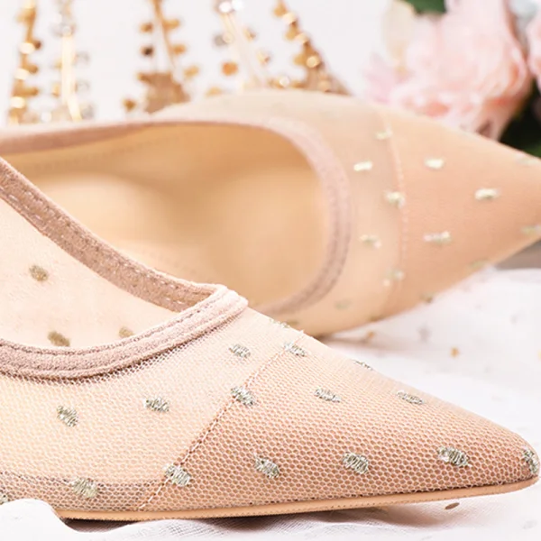 Chic / Beautiful Black Pierced Casual Pumps 2020 Lace 7 cm Stiletto Heels Pointed Toe Pumps