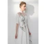 Style Chinois Ivoire Robe De Soirée 2020 Princesse Col Haut Brodé 1/2 Manches Longue Robe De Ceremonie