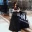 Fashion Black Evening Dresses  2020 A-Line / Princess V-Neck Rhinestone Sequins Lace Flower Short Sleeve Backless Cascading Ruffles Floor-Length / Long Formal Dresses
