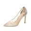 Sexy Champagner Strass Abend Pumps 2021 10 cm Stilettos Spitzschuh Pumps Hochhackige