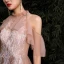 Chic / Belle Nues Robe De Bal 2020 Princesse Titulaire Perlage Paillettes En Dentelle Fleur Manches Courtes Dos Nu Train De Balayage Robe De Ceremonie