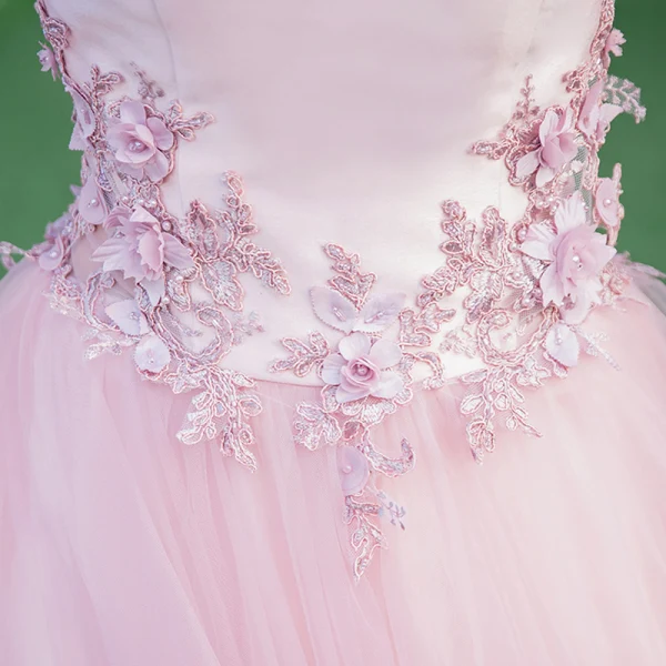 Chic / Beautiful Candy Pink Prom Dresses 2018 A-Line / Princess Appliques Pearl Off-The-Shoulder Backless Sleeveless Floor-Length / Long Formal Dresses