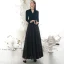 Chic Noire Robe De Soirée 2020 Princesse V-Cou Gland Paillettes Manches Longues Longue Robe De Ceremonie