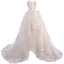 Sexy Ivory Ruffle Asymmetrical Wedding Dresses 2021 A-Line / Princess Satin Strapless Sleeveless Wedding