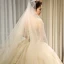 Luxe Champagne Robe De Mariée 2018 Dos Nu Robe Boule Perlage Paillettes Bretelles Spaghetti Sans Manches Royal Train Mariage