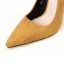 Modest / Simple Red Casual Suede Pumps 2020 10 cm Thick Heels Pointed Toe Pumps