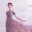 Charming Purple Prom Dresses 2020 A-Line / Princess Off-The-Shoulder Glitter Beading Pearl Rhinestone Sequins Sleeveless Backless Court Train Formal Dresses