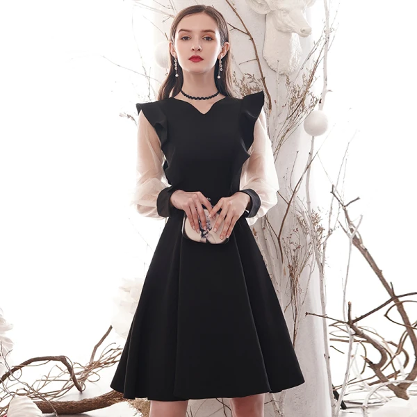 black tight graduation dress Child Matte White Graduation Gown main image 1