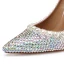 Charmant Multi-Kleuren Rhinestone Bruidsschoenen 2020 Leer 10 cm Dikke Hak Spitse Neus Huwelijk Pumps