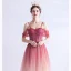 Charmant Rouge Dégradé De Couleur Robe De Soirée 2020 Princesse Bretelles Spaghetti Glitter Étoile Manches Courtes Dos Nu Longue Robe De Ceremonie