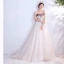 Flower Fairy Ivory Prom Dresses 2020 A-Line / Princess Spaghetti Straps Appliques Sleeveless Backless Sweep Train Formal Dresses