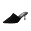 Simple Noire Désinvolte Tresser Sandales Femme 2020 7 cm Talons Aiguilles À Bout Pointu Sandales