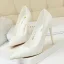 Schlicht Rosa Strassenmode Pumps 2020 10 cm Stilettos Spitzschuh Pumps