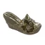 Chic / Beautiful Silver Outdoor / Garden Womens Sandals 2020 Pearl Rhinestone Sequins 11 cm Wedges Platform Open / Peep Toe Sandals