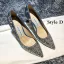 Scintillantes Doré Cuir Chaussure De Mariée 2020 Paillettes 9 cm Talons Aiguilles À Bout Pointu Escarpins
