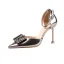 Abordable Argenté Soirée Chaussures Femmes 2020 Bride Cheville 9 cm Talons Aiguilles À Bout Pointu Talons Hauts