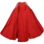 Chic / Belle Rouge Paillettes manteau Robe De Bal Robe De Soirée 2021 Princesse Encolure Dégagée Sans Manches Longue Robe De Ceremonie