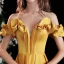 Schöne Gelb Satin Ballkleider 2021 A Linie Off Shoulder Rüschen Kurze Ärmel Rückenfreies Lange Festliche Kleider